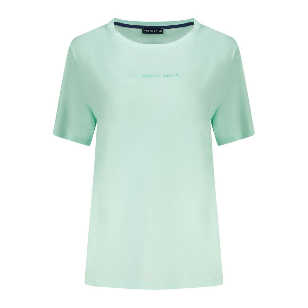 North Sails Grünes Damen-T-Shirt aus Baumwolle