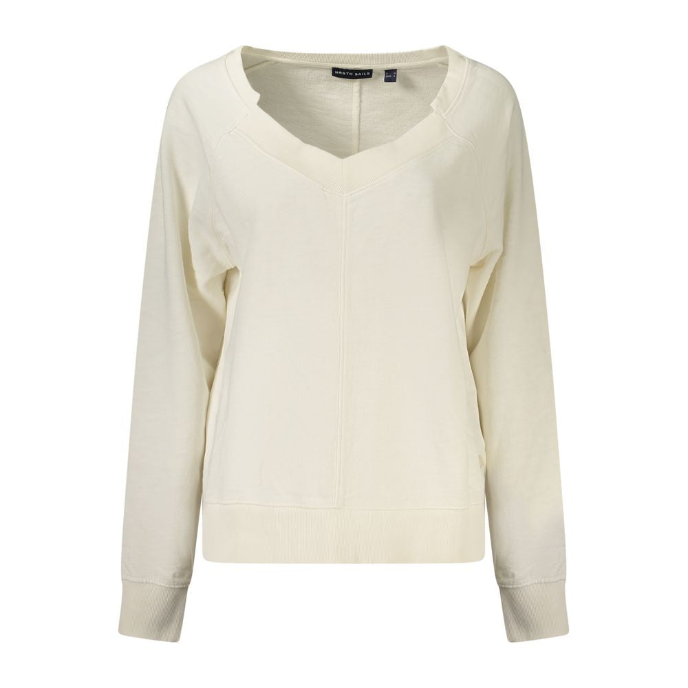 North Sails Weißes Baumwoll-Sweatshirt für Damen