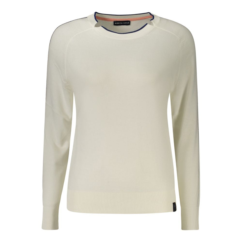 North Sails Damen-Top Bianco Viscosa