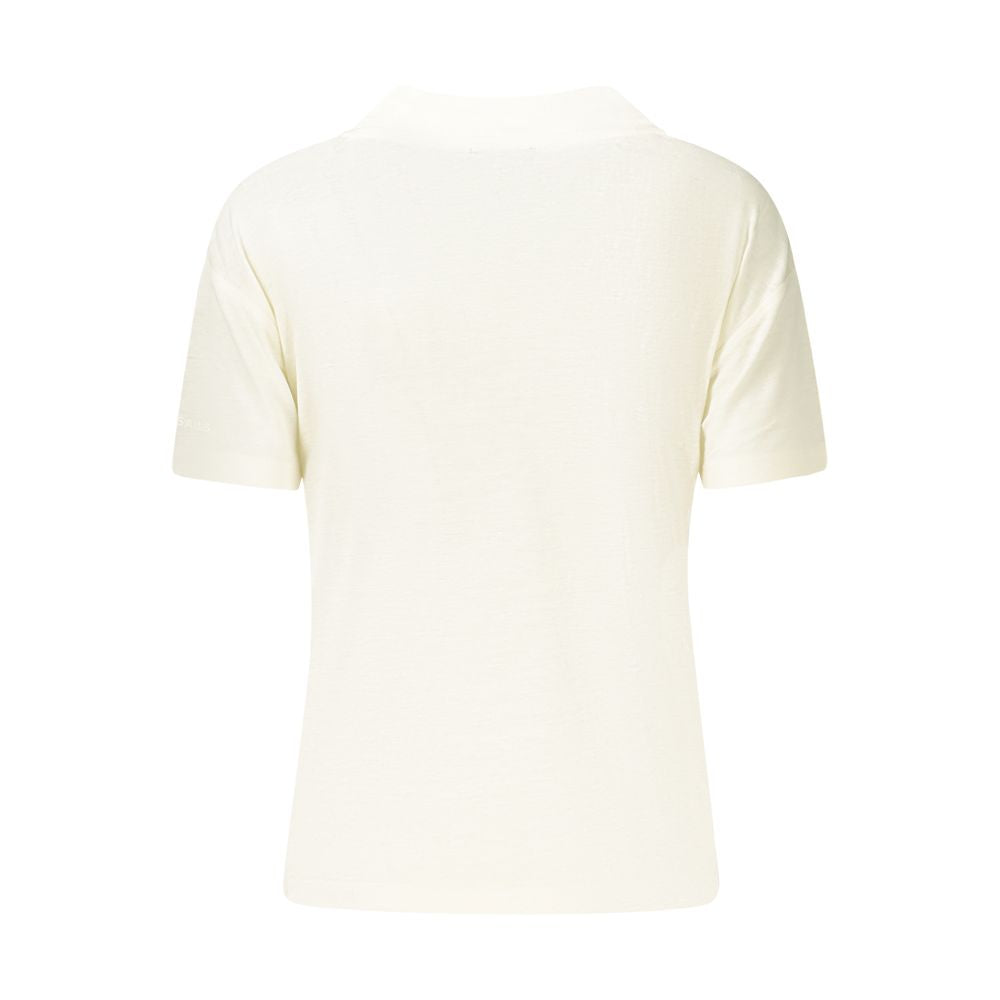North Sails Weißes Leinen-T-Shirt