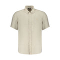 North Sails Beige Leinen Kurzarmhemd