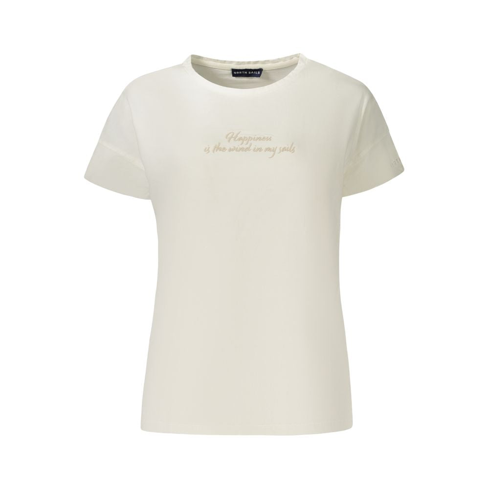 North Sails Weißes Baumwoll-T-Shirt