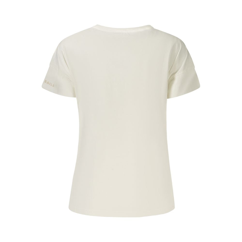 North Sails Weißes Baumwoll-T-Shirt