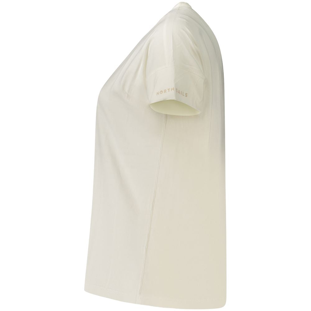 North Sails Weißes Baumwoll-T-Shirt