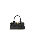 Chloé Schwarze Bos Taurus Kalbsleder Schultertasche