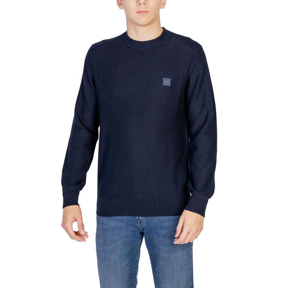 Hugo Boss Blauer Baumwoll-Sweatshirt