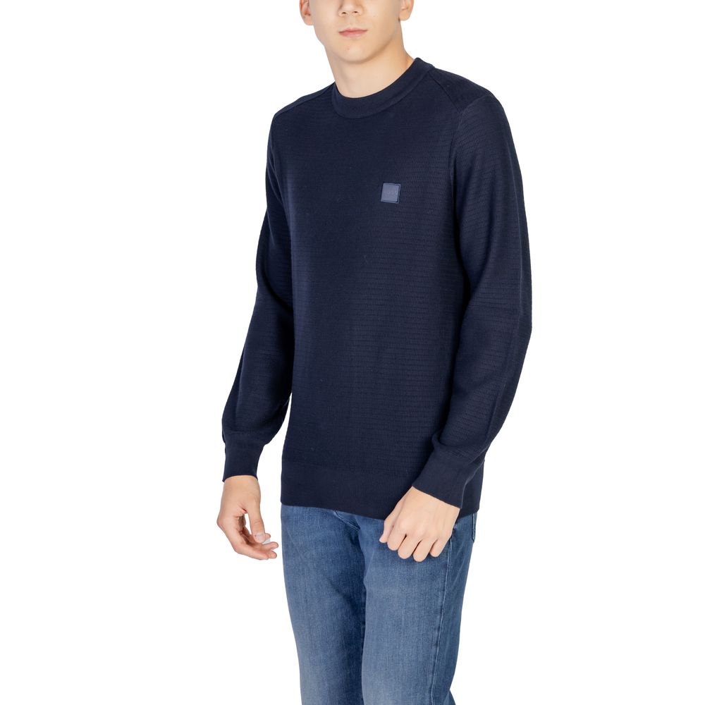 Hugo Boss Blauer Baumwoll-Sweatshirt