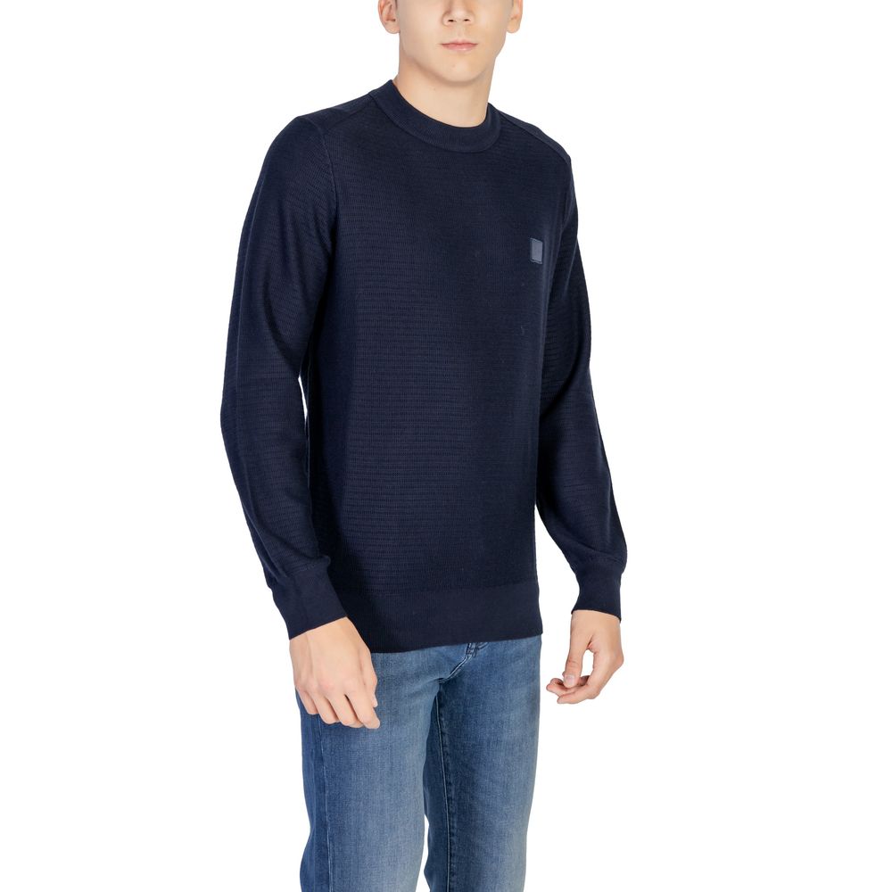 Hugo Boss Blauer Baumwoll-Sweatshirt
