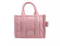 Marc Jacobs The Shiny Crinkle Micro Tote Bubblegum Leder Crossbody-Tasche