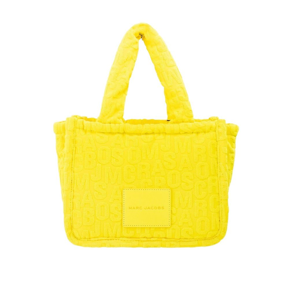 Marc Jacobs The Monogram Terry Tote Small Golden Kiwi Shoulder Bag Handbag