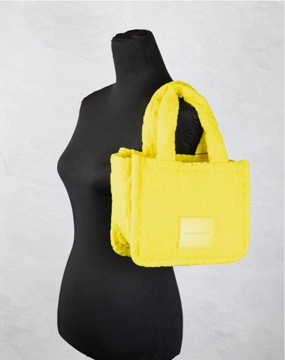 Marc Jacobs The Monogram Terry Tote Small Golden Kiwi Shoulder Bag Handbag
