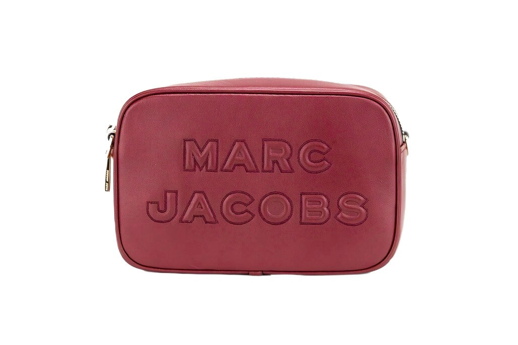 Marc Jacobs Flash Pomegranate Smooth Leather Embossed Camera Crossbody Bag Handbag