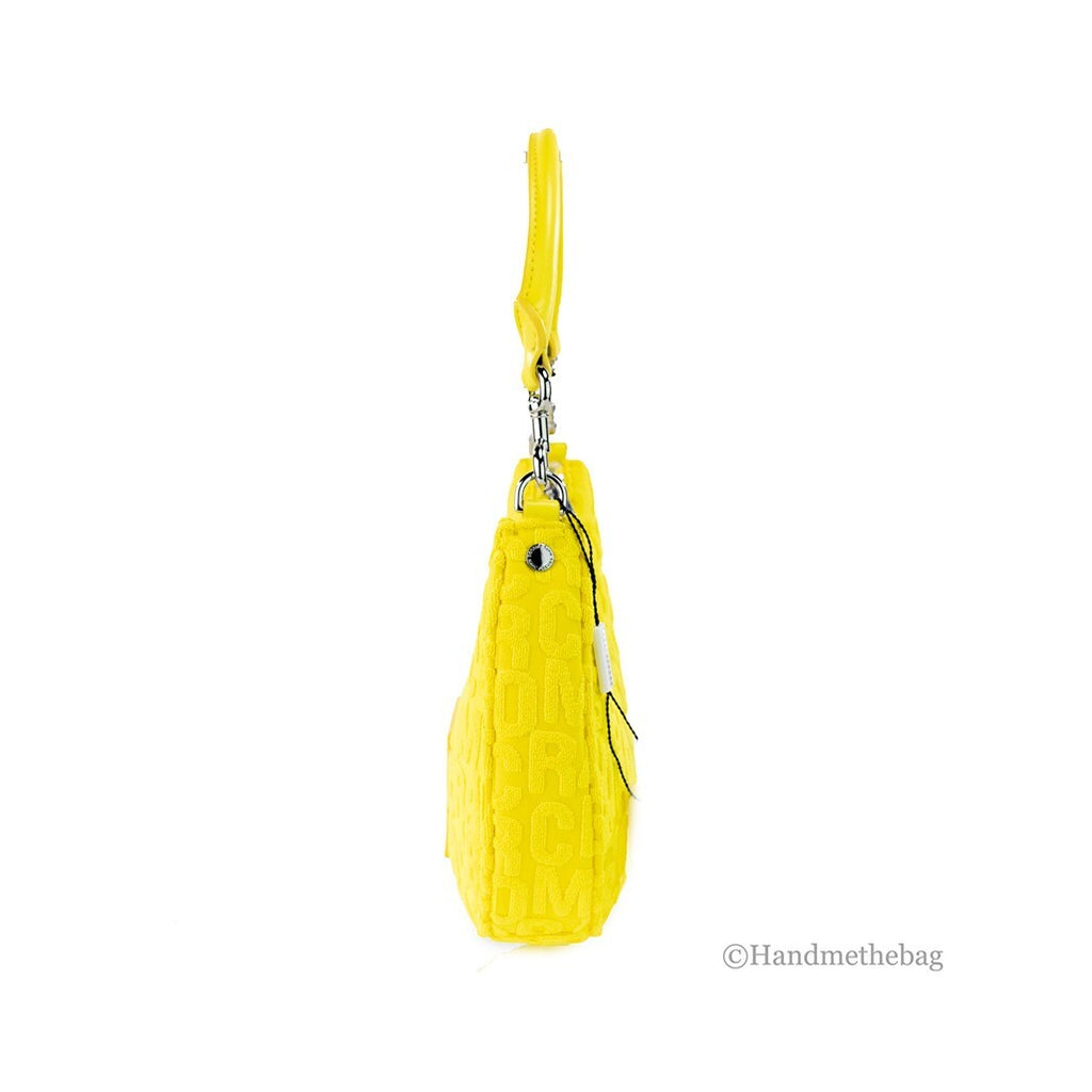 Marc Jacobs Monogram Terry Hobo Shoulder Bag in Golden Kiwi