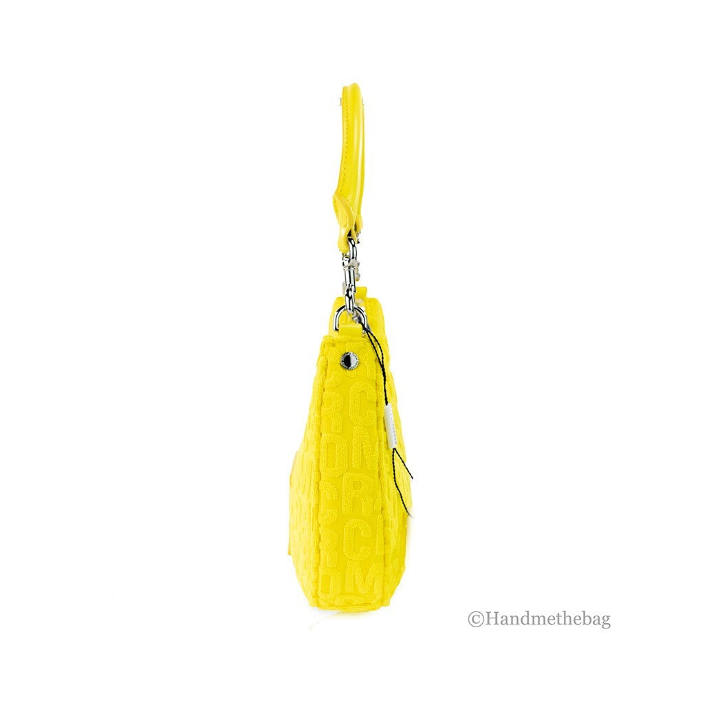 Marc Jacobs Monogram Terry Hobo Shoulder Bag in Golden Kiwi