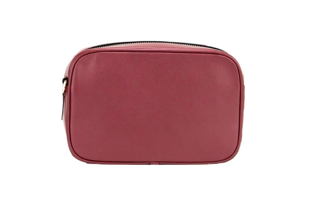 Marc Jacobs Flash Pomegranate Smooth Leather Embossed Camera Crossbody Bag Handbag