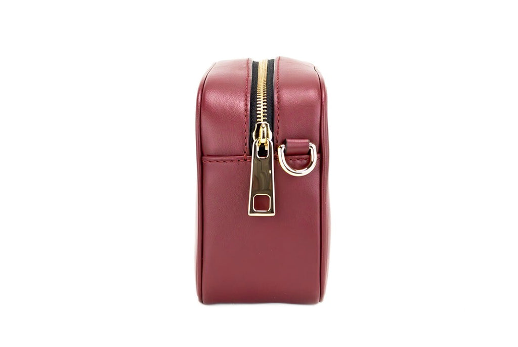 Marc Jacobs Flash Pomegranate Smooth Leather Embossed Camera Crossbody Bag Handbag