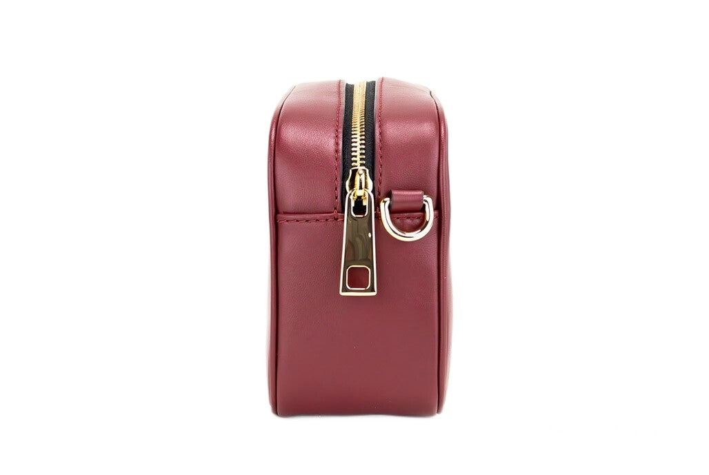 Marc Jacobs Flash Pomegranate Smooth Leather Embossed Camera Crossbody Bag Handbag