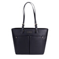Michael Kors Women's Jet Set Travel Medium Double Pocket Tote Black/Silver 35F3GTVT8B-001