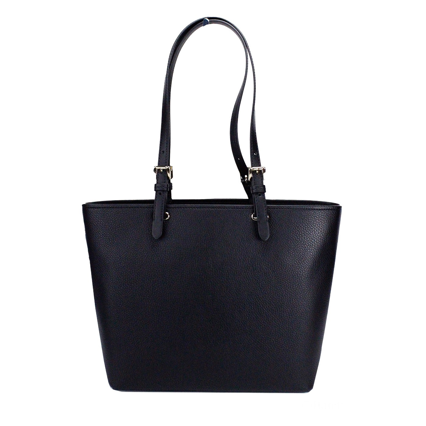 Michael Kors Women's Jet Set Travel Medium Double Pocket Tote Black/Silver 35F3GTVT8B-001