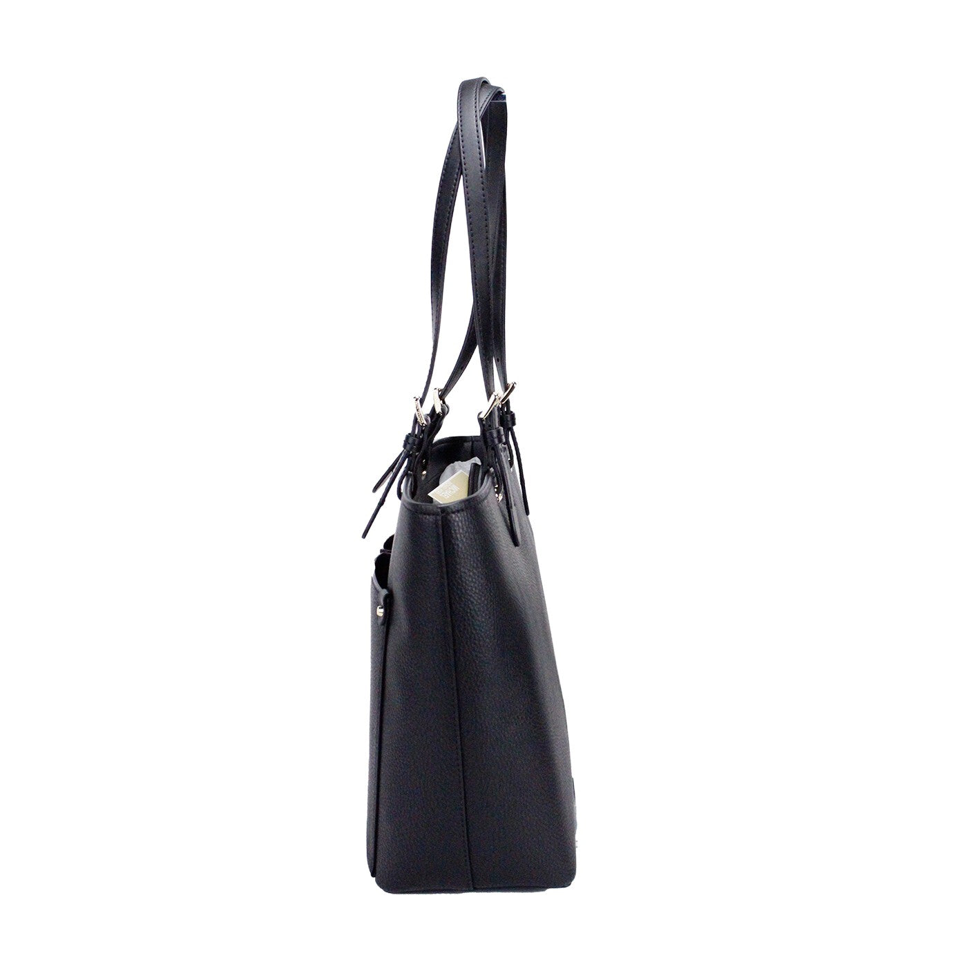 Michael Kors Women's Jet Set Travel Medium Double Pocket Tote Black/Silver 35F3GTVT8B-001
