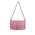 Marc Jacobs Neon Pink The Monogram Leder J Marc Mini Schultertasche Crossbody