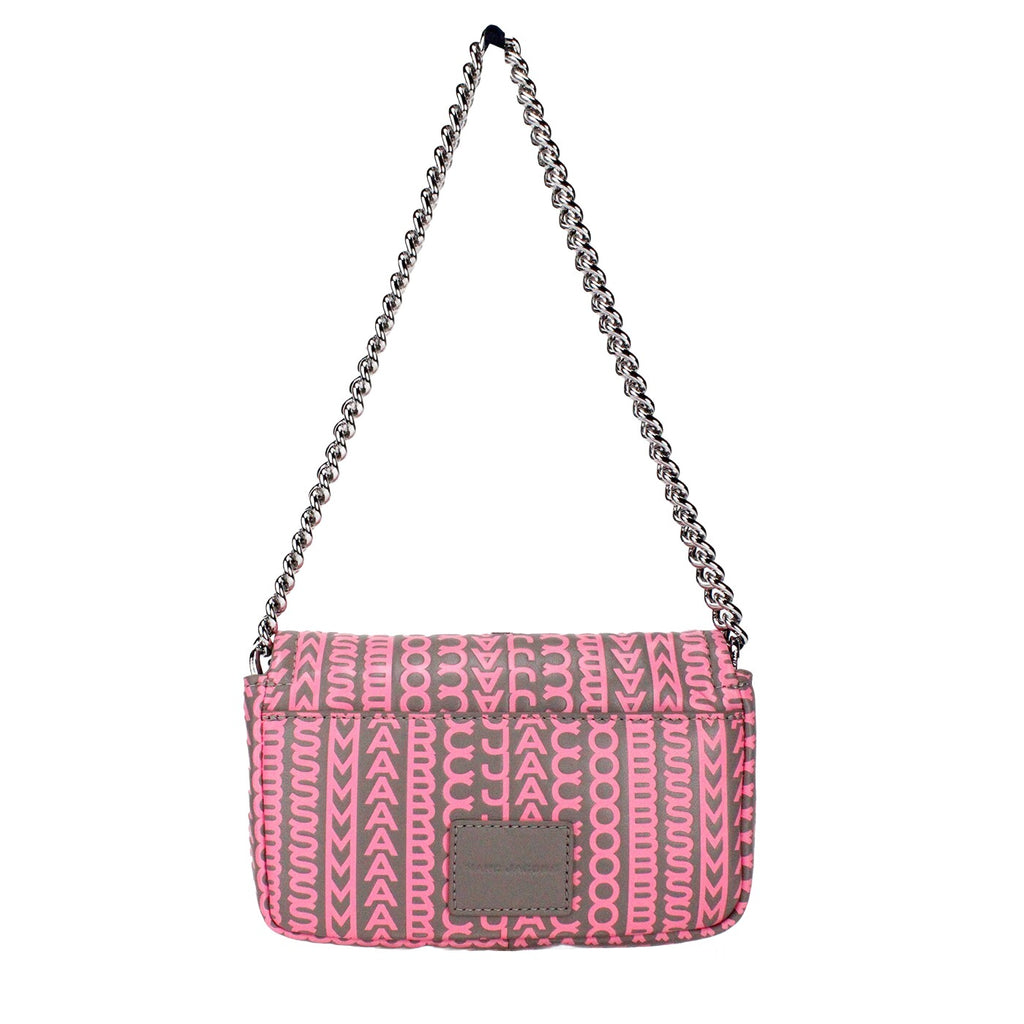 Marc Jacobs Neon Pink The Monogram Leder J Marc Mini Schultertasche Crossbody