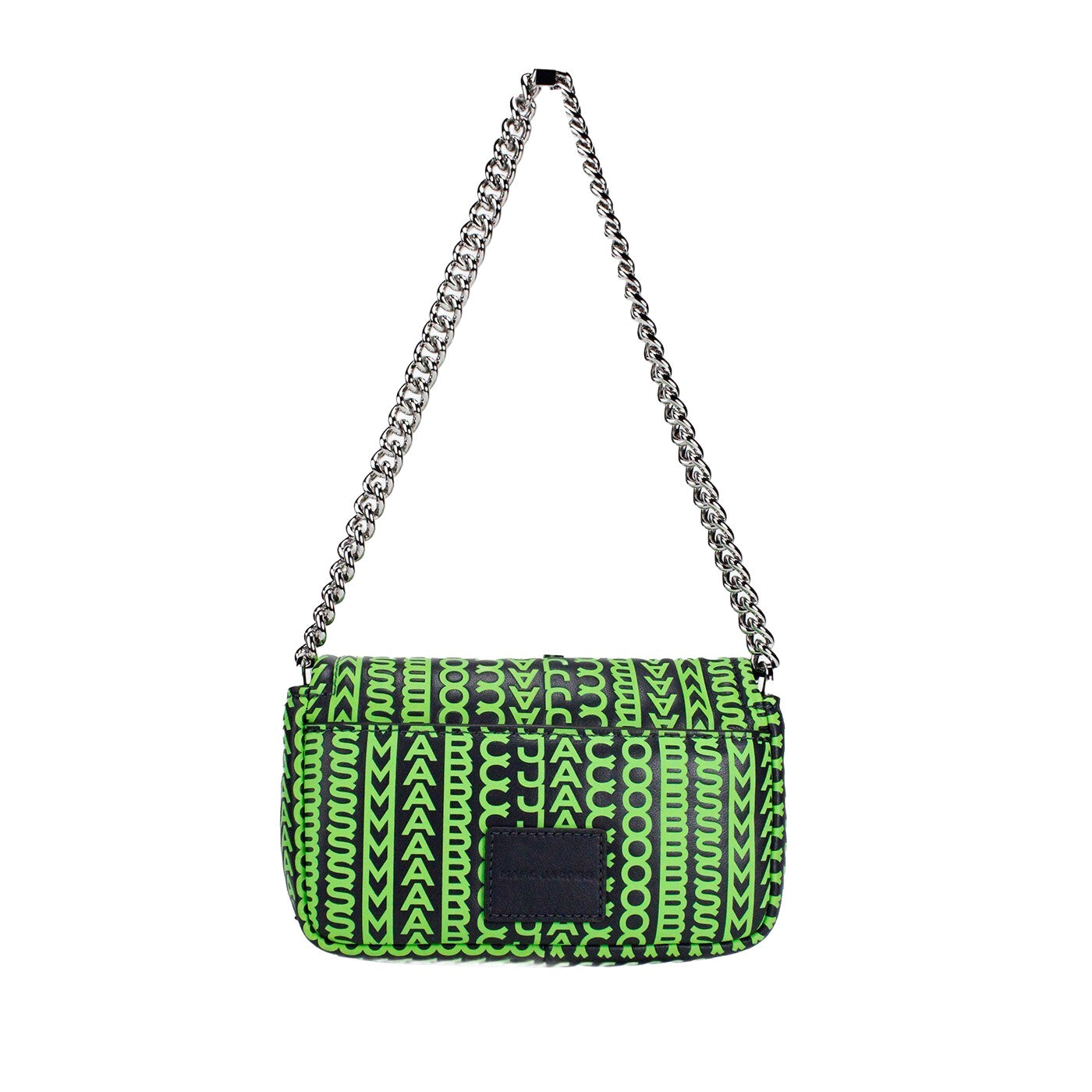Marc Jacobs Neon Green The Monogram Leather J Marc Mini Shoulder Bag Crossbody Bag