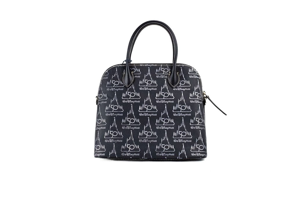 Dooney & Bourke Schwarze Walt Disney World 50th Anniversary Leder-Tasche