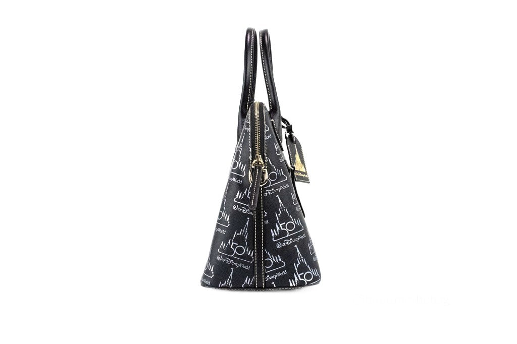 Dooney & Bourke Schwarze Walt Disney World 50th Anniversary Leder-Tasche
