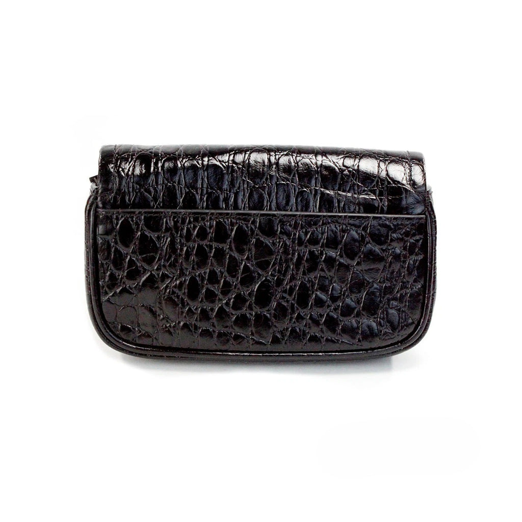 Marc Jacobs The Mini Shoulder Bag Black Embossed Leather Shoulder Bag