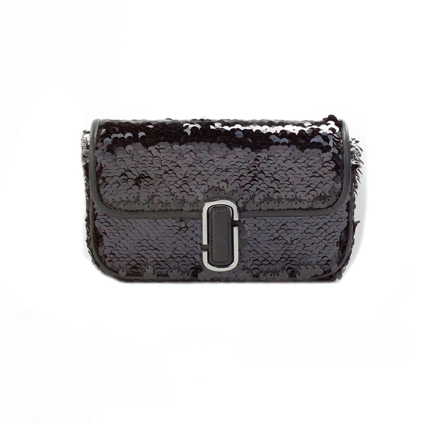 Marc Jacobs The Mini J Marc Schultertasche Schwarz Pailletten Umhängetasche
