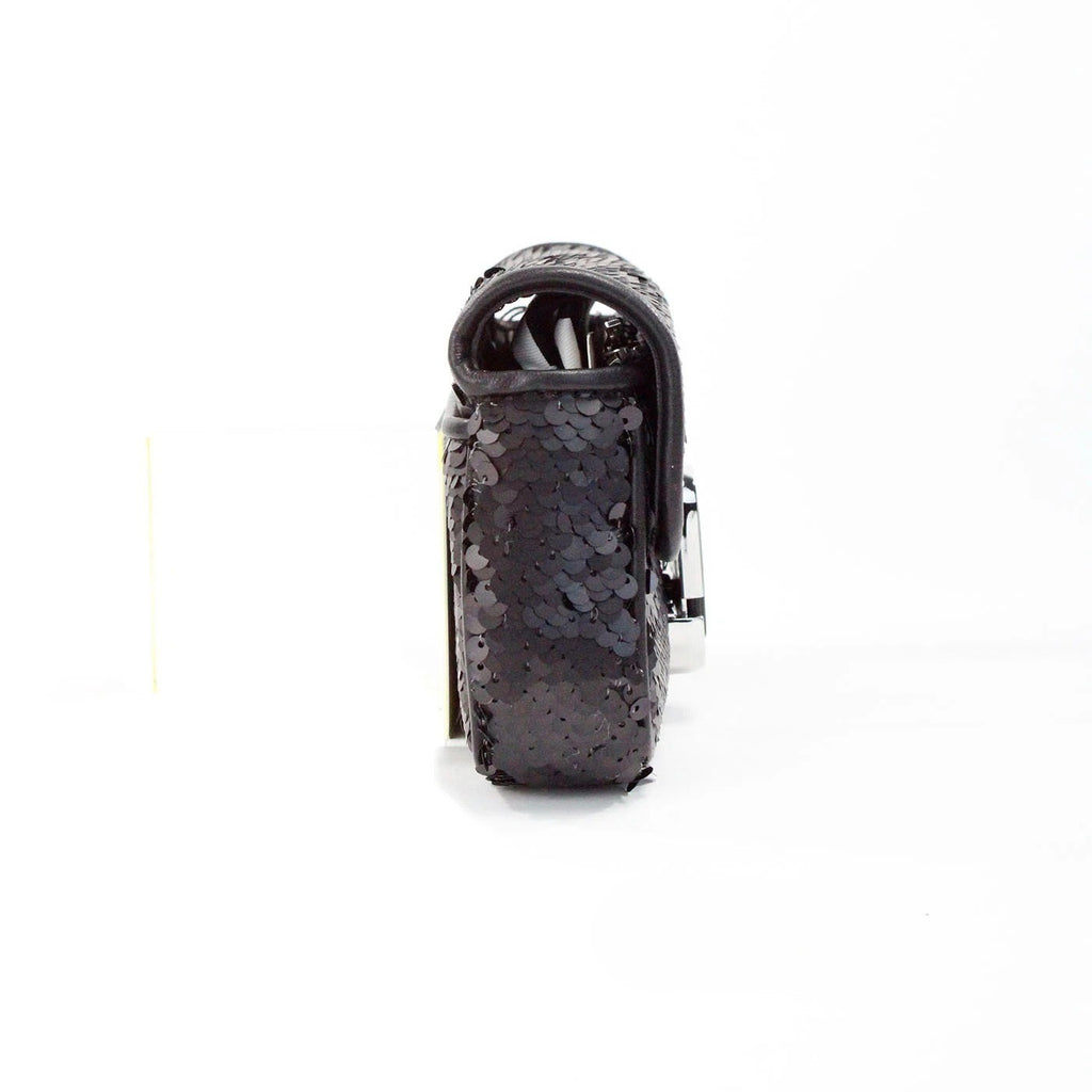 Marc Jacobs The Mini J Marc Schultertasche Schwarz Pailletten Umhängetasche