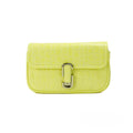 Marc Jacobs The Mini Shoulder Bag Yellow Embossed Leather Shoulder Bag