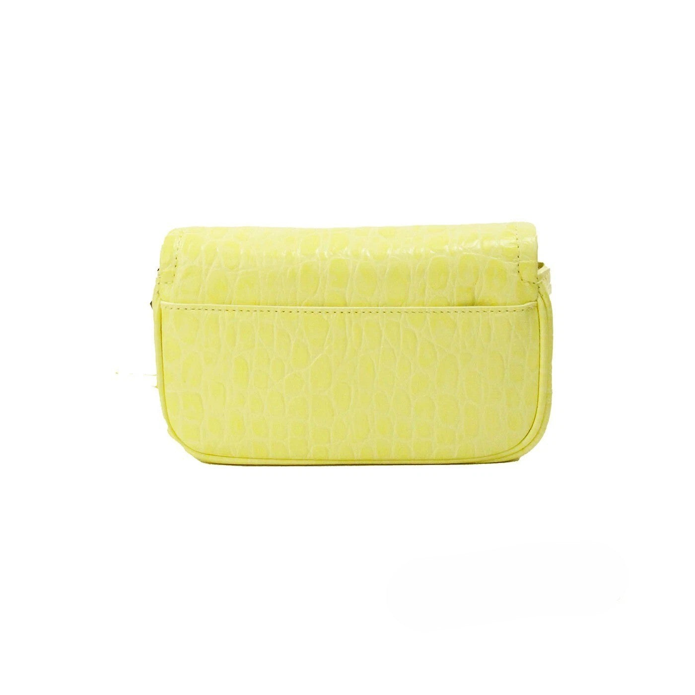 Marc Jacobs The Mini Shoulder Bag Yellow Embossed Leather Shoulder Bag