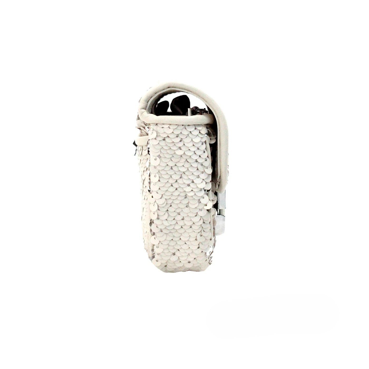 Marc Jacobs The Mini J Marc Shoulder Bag Cream Sequin Crossbody Bag