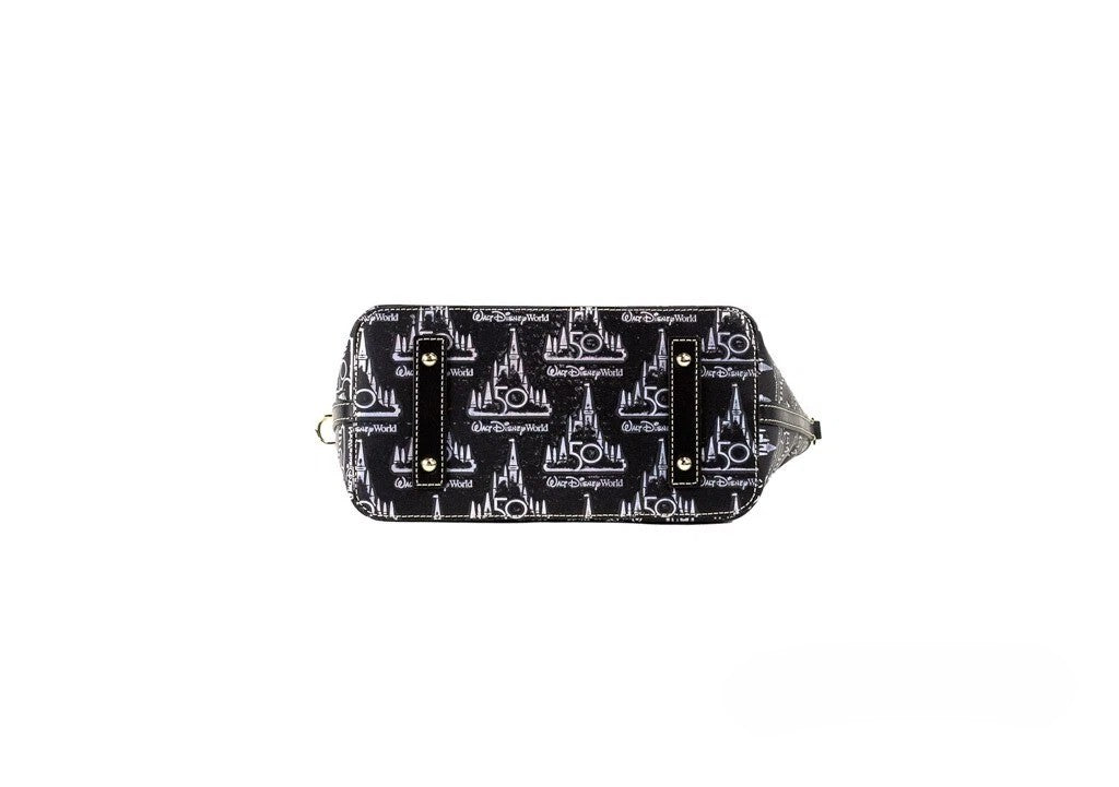 Dooney & Bourke Schwarze Walt Disney World 50th Anniversary Leder-Tasche