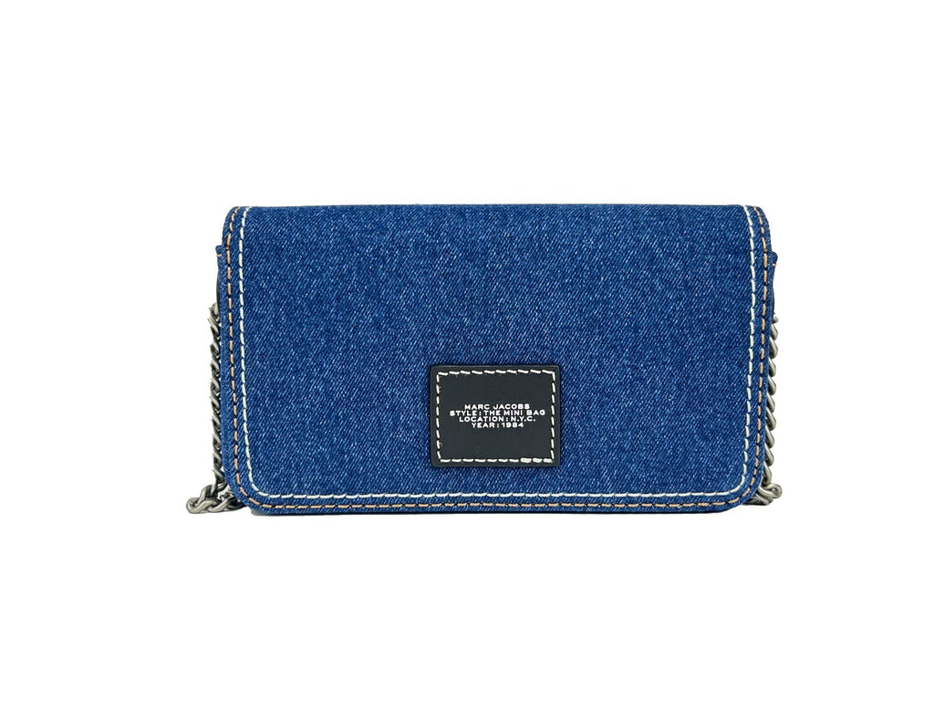 Marc Jacobs The Denim Chain Mini Bag - Dunkelblau