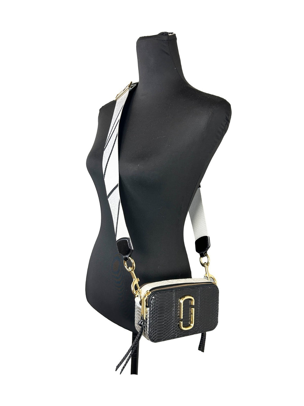 Marc Jacobs The Snapshot Crossbody Bag aus Schlangenleder