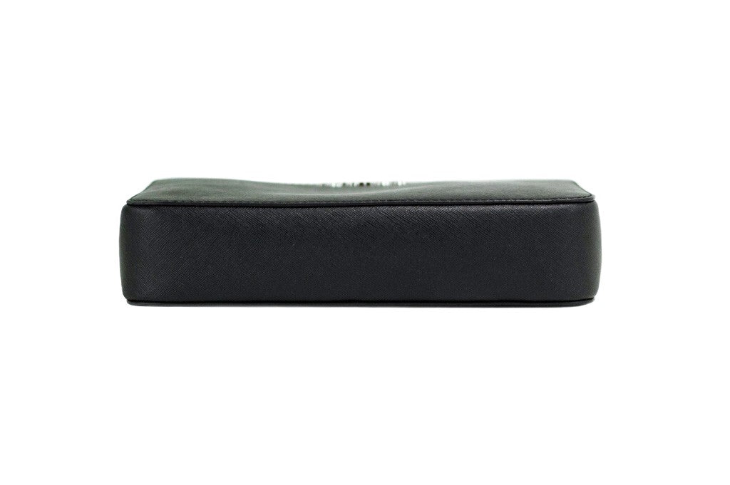 Michael Kors Jet Set Large East West Crossbody Bag in Black Saffiano Leather