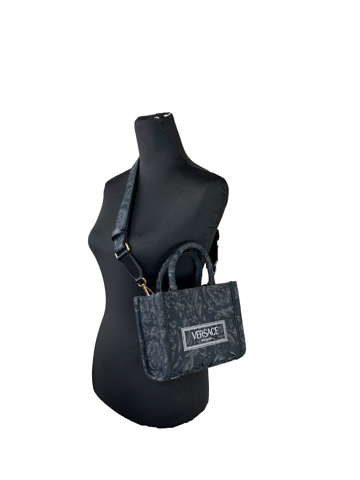 Versace Damen 'Extra Small Athena' Shopper Schwarz
