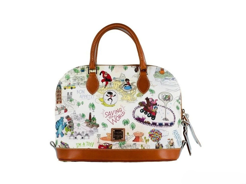 Dooney & Bourke Disney Pixar Karten Satchel Umhängetasche Geldbörse