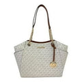 Michael Kors Jet Set Travel Large Logo Bag Vanilla
