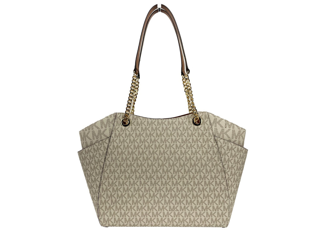 Michael Kors Jet Set Travel Large Logo Bag Vanilla