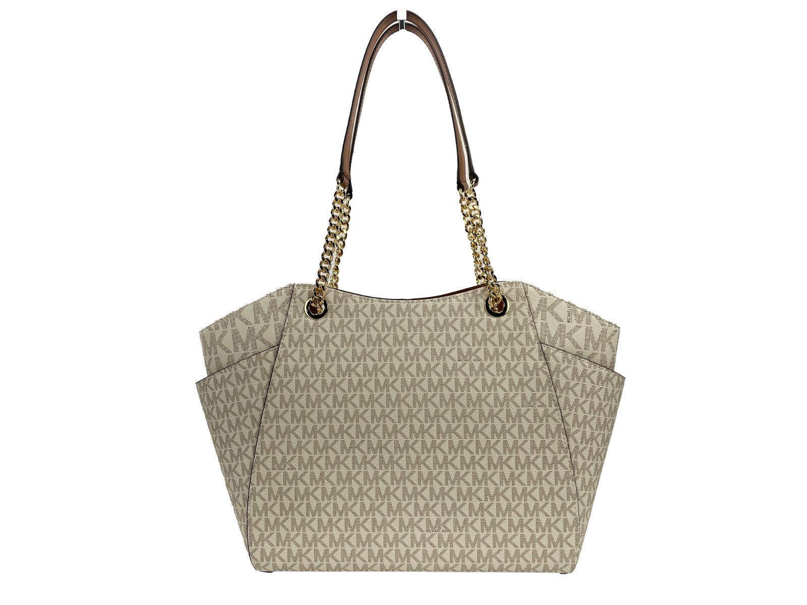 Michael Kors Jet Set Travel Large Logo Bag Vanilla