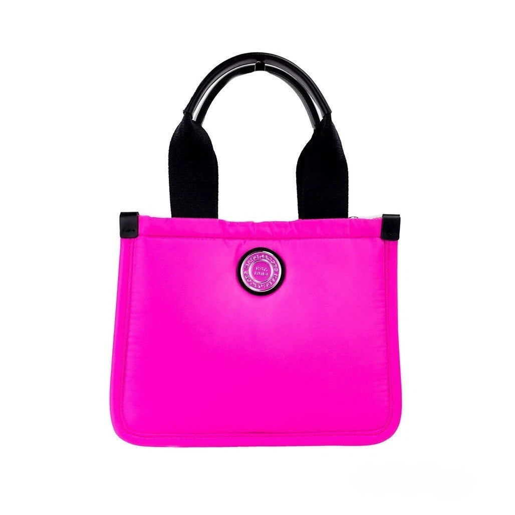 Marc Jacobs Kleine Neon-Fuchsia Nylon-Stofftasche Convertible Bag Purse
