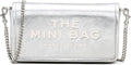 Marc Jacobs The Metallic Leather Chain Mini Bag - Silber