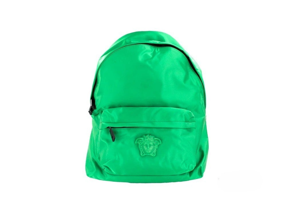 Versace Large Medusa Light Green Nylon Backpack