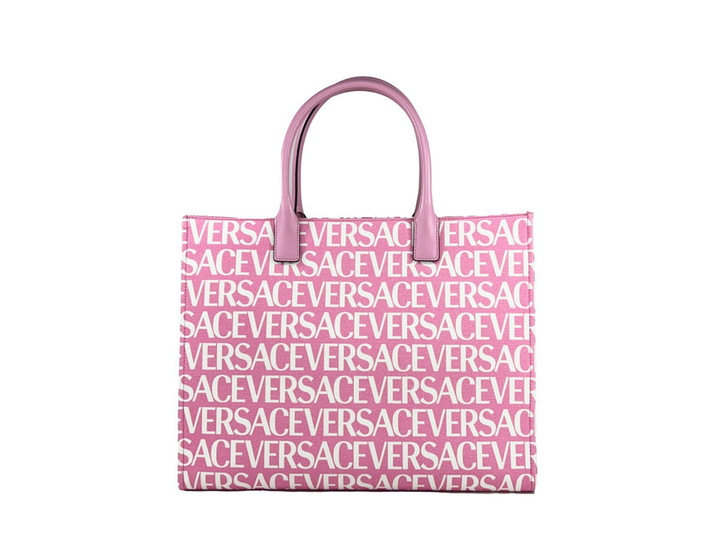 Versace Medusa Große Canvas Shopper Bag Baby Pink