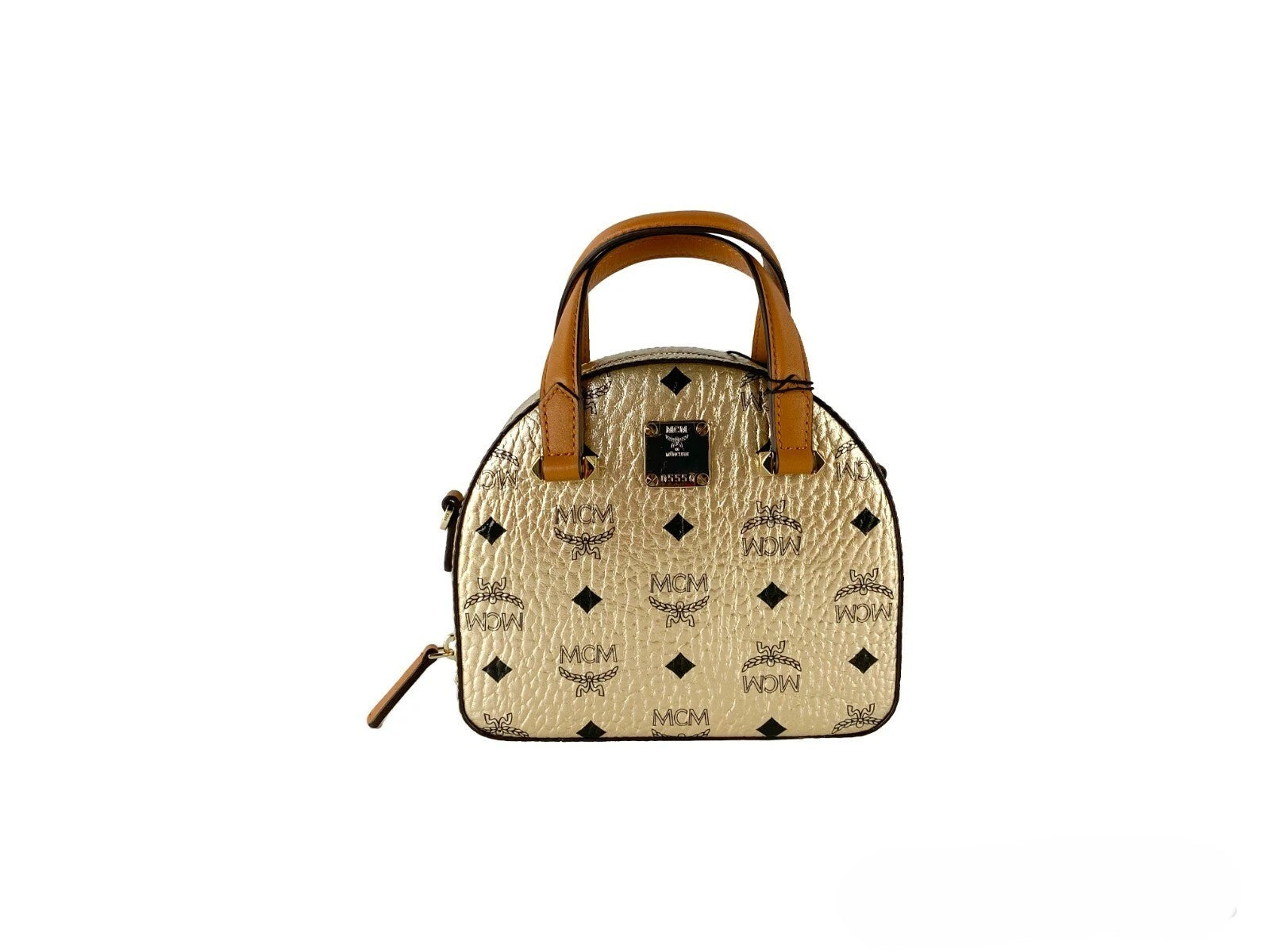 MCM Half Moon Mini Round Top Henkeltasche Umhängetasche