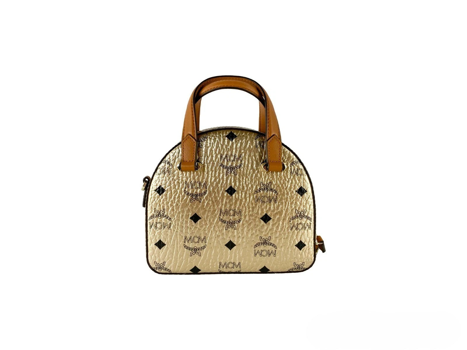 MCM Half Moon Mini Round Top Henkeltasche Umhängetasche